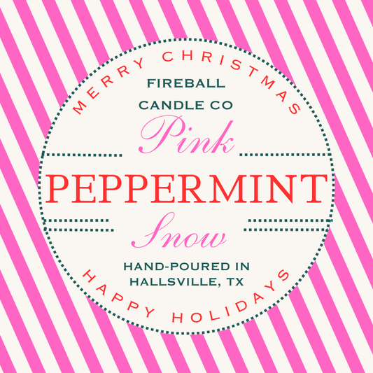 Pink Peppermint Snow
