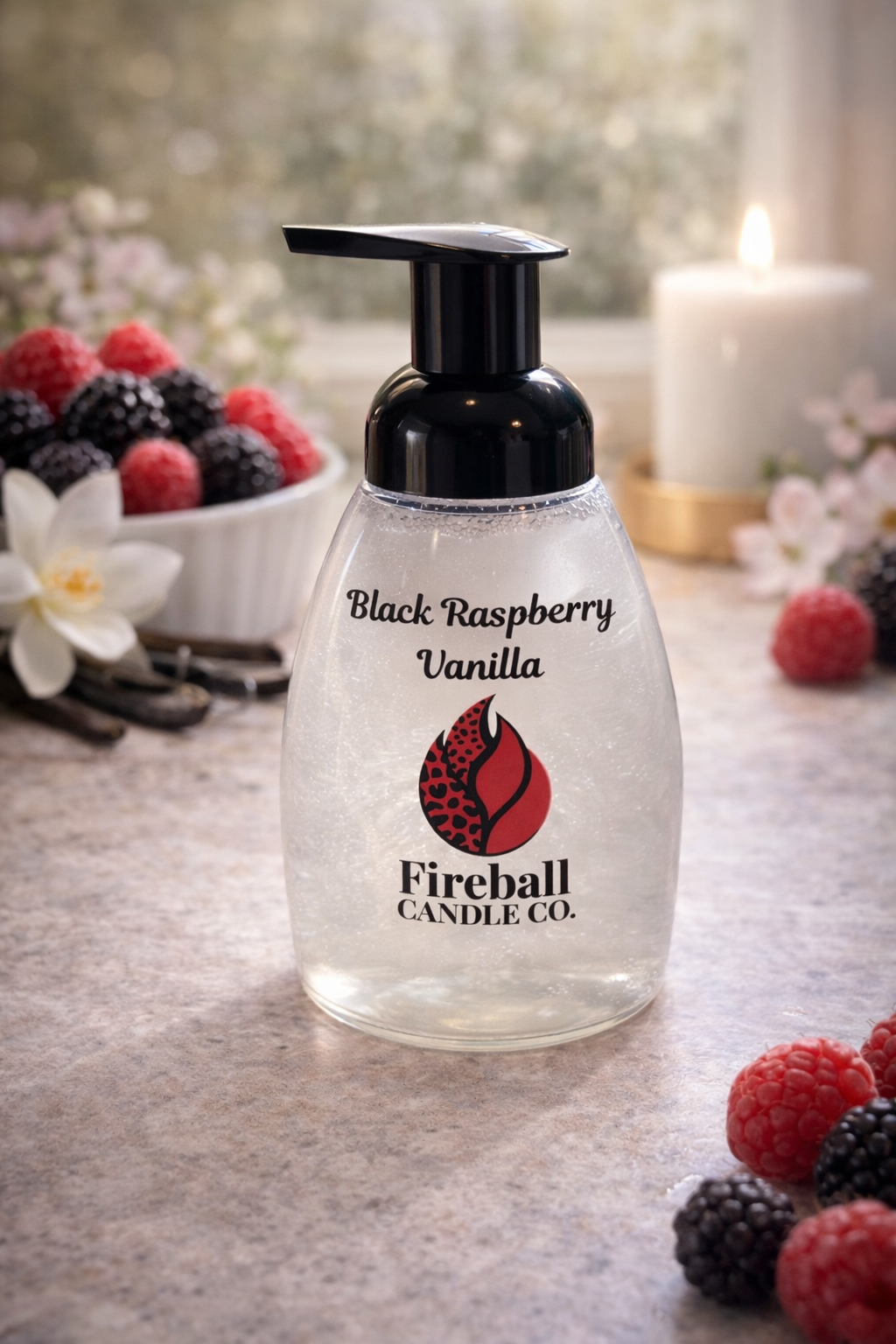 Black Raspberry Vanilla Foaming Hand Soap – Fireball Candle Co.