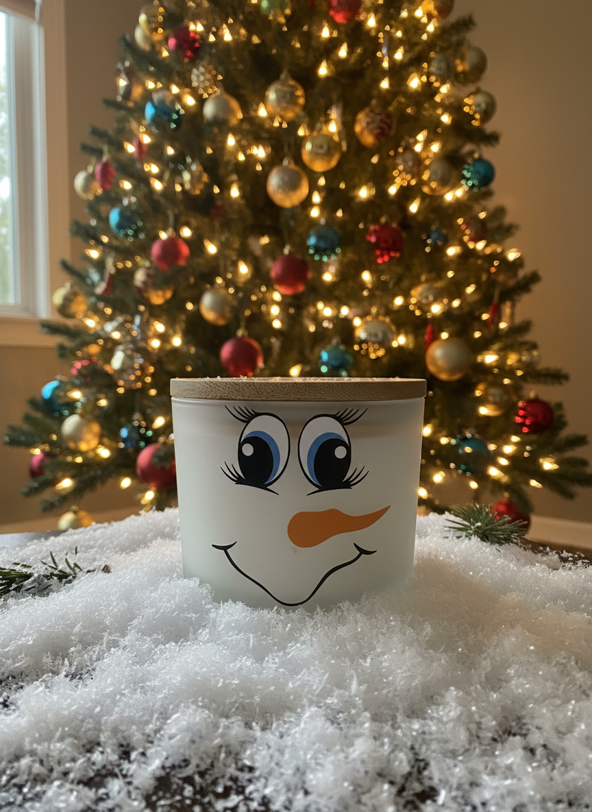 Buttercream Cupcake Snowman 12 oz